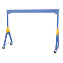 Vestil Steel Knockdown Fixed Gantry Crane with Total Locking Phenolic Casters 15 Ft. 8000 Lb. Capacity Blue - FHSN-8-15-TLC