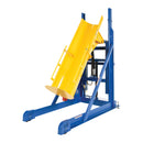 Vestil Steel DC Powered Portable Lift and Dump Hydraulic Drum Dumper 116 In Dump Height 1,000 Lb. Capacity Blue / Yellow - HLD-116-10-P-DC