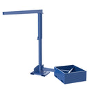 Vestil Steel Portable Offset Jib Crane with Empty Base 8 Ft. I-Beam 500 Lb. Capacity Blue - JIB-CBX-50-8-10