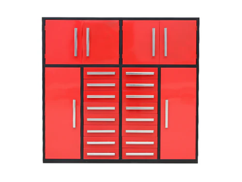 Chery Industrial 7' Garage Storage Cabinets (16 Drawers) - WW000201