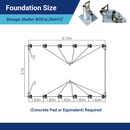 Gold Mountain Single Truss Arch Storage Shelter W20'xL30'xH12'