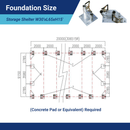 Gold Mountain Single Truss Arch Storage Shelter W30'xL65'xH15'