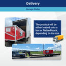 Gold Mountain Single Truss Arch Storage Shelter W30'xL40'xH15'