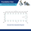 Gold Mountain Double Truss Storage Shelter W30'xL80'xH20'
