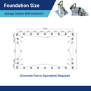 Gold Mountain Double Truss Storage Shelter W40'xL64'xH23'