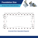 Gold Mountain Double Truss Storage Shelter W40'xL80'xH23'