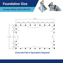 Gold Mountain Double Truss Storage Shelter W50'xL80'xH23'