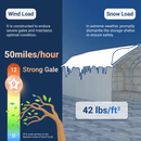 Gold Mountain Single Truss Storage Shelter W20'xL40'xH12'