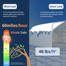 Gold Mountain Double Truss Storage Shelter W50'xL100'xH23'