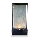 Aura Waterfalls Quartzite Stone Tabletop Fountain | Black Patina | 14″