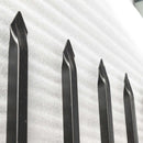 10x7 ft Steel Fence with 3 Rails, 30 Panels