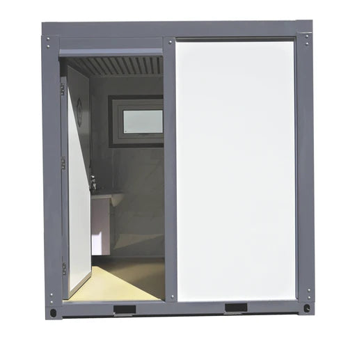 Bastone Portable Toilet with Fan-shaped Door Shower - PM000127 - Serenity Provision