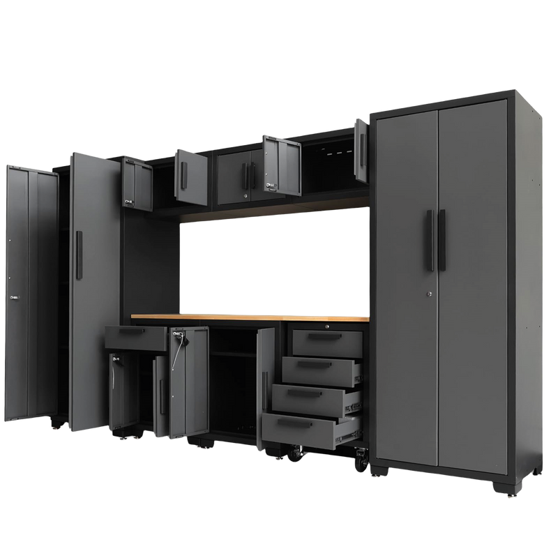 9-Piece Garage Storage Cabinet Set