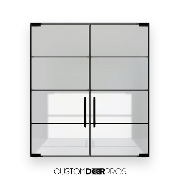 Custom Iron Door Pros NU Interior Double Pivot French Door