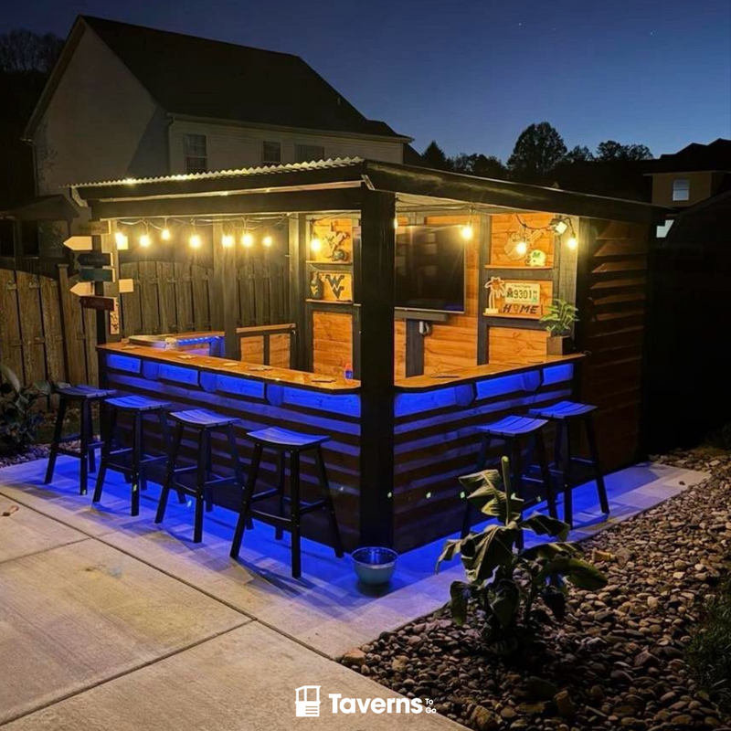 Taverns-To-Go 10 x 10 ft The Storehouse Backyard Patio Bar