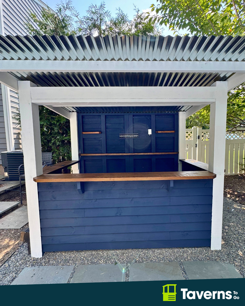 Taverns-To-Go 9 x 6 ft Castlebar Deluxe Backyard Patio Bar (MEDIUM)