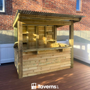Taverns-To-Go 9 x 6 ft Castlebar Deluxe Backyard Patio Bar (MEDIUM)