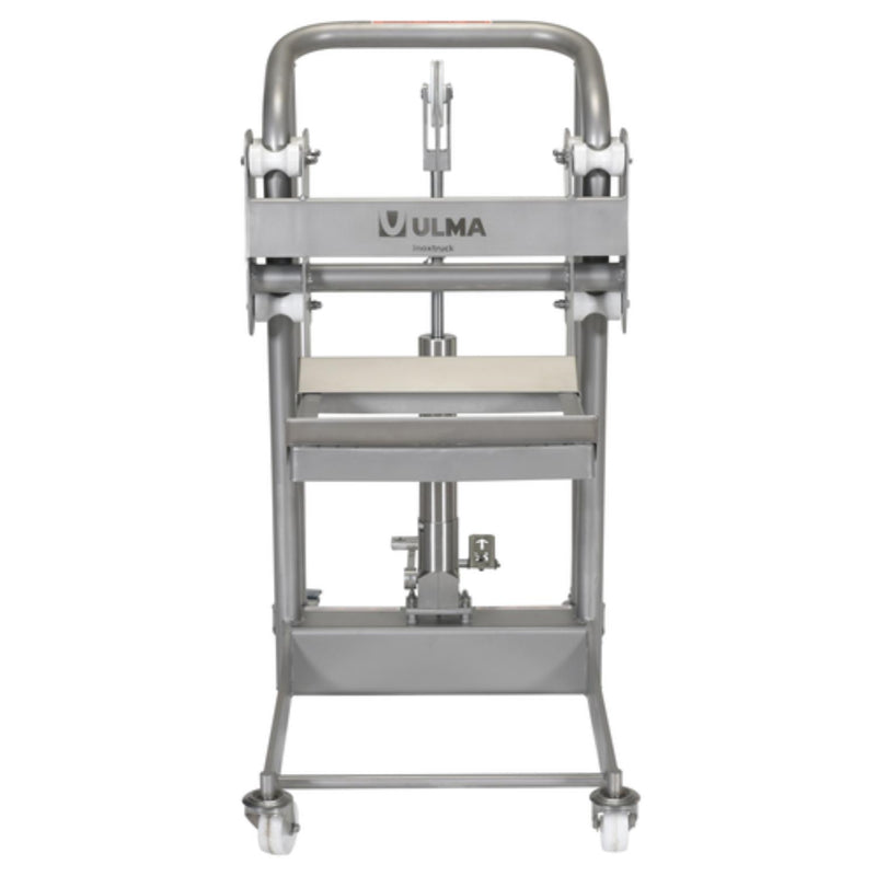 Vestil 304L Stainless Steel Hydraulic Foot Pump Roll Handler 850 Lb. Capacity Silver - ULM-HRH-850