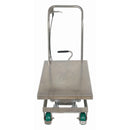 Vestil 304 Stainless Steel Double Scissor Cart 36-1/4 In. x 19-3/8 In. 600 Lb. Capacity Silver - CART-600-D-SS2