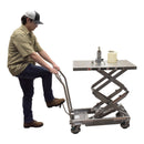Vestil 304 Stainless Steel Double Scissor Cart 36-1/4 In. x 19-3/8 In. 600 Lb. Capacity Silver - CART-600-D-SS2