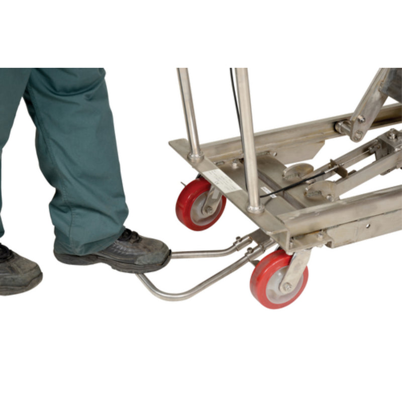 Vestil 304 Stainless Steel Scissor Cart 1,000 Lb. Capacity Silver - SSSC-1000