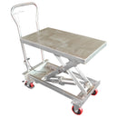 Vestil 304 Stainless Steel Scissor Cart 400 Lb. Capacity Silver - SSSC-400