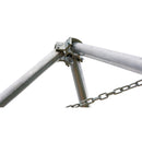 Vestil Aluminum Adjustable Height Tripod Stand 115-5/8 In. x 115-5/8 In. x 111-5/8 In. 1,000 Lb. Capacity Silver - TRI-AA