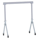 Vestil Aluminum Fixed Gantry Crane with Glass Filled Nylon Locking Casters 10 Ft. x 10 Ft. 2000 Lb. Capacity Silver - FHA-2-10-10