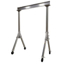 Vestil Aluminum Fixed Gantry Crane with Glass Filled Nylon Locking Casters 15 Ft. x 10 Ft. 2000 Lb. Capacity Silver - FHA-2-15-10