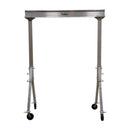 Vestil Aluminum Fixed Gantry Crane with Phenolic Locking Casters 8 Ft. x 10 Ft. 4000 Lb. Capacity Silver - FHA-4-8-10