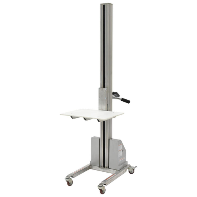 Vestil Aluminum Quick Lift DC Powered Lift 57 In. Raised Height 175 Lb. Capacity - PEL-88A-D3