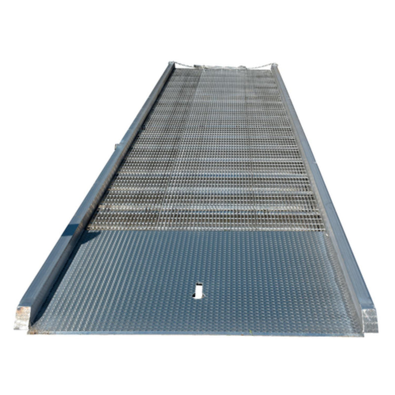 Vestil Aluminum Yard Ramp 360 In. x 86 In. 16000 Lb. Capacity Silver - AY-168430