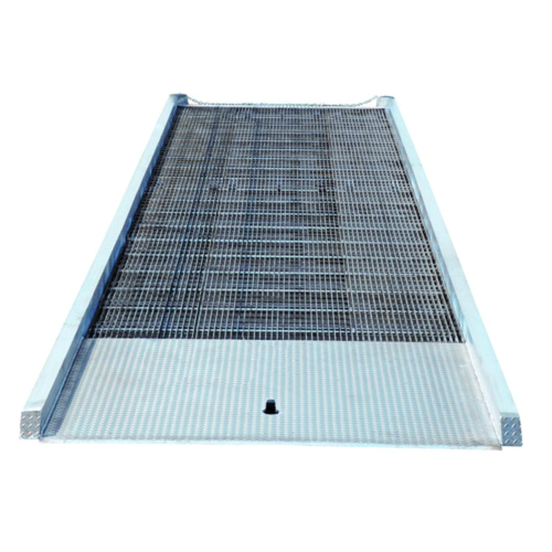 Vestil Aluminum Yard Ramp 432 In. x 86 In. 20000 Lb. Capacity Silver - AY-208436-L