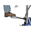 Vestil Carbon Steel Air/Hydraulic Scissor Lift Cart 47-1/2 In. x 24 In. Platform With Poly-On-Poly Casters 1,500 Lb. Capacity Blue/Silver - AIR-1500-D