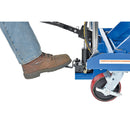 Vestil Carbon Steel Air/Hydraulic Scissor Lift Cart 47-1/2 In. x 24 In. Platform With Poly-On-Poly Casters 1,500 Lb. Capacity Blue/Silver - AIR-1500-D