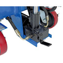 Vestil Carbon Steel Air/Hydraulic Scissor Lift Cart 47-1/2 In. x 24 In. Platform With Poly-On-Poly Casters 1,500 Lb. Capacity Blue/Silver - AIR-1500-D