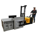 Vestil Counter Balanced Powered 27 In. - 51 In. Bale Clamp Lifter 1200 Lb. Capacity Black/Yellow - S-CB-2751-BCF