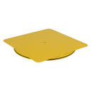 Vestil Heavy Duty Square King Pin Carousel 60 In. x 60 In. 4000 Lb. Capacity Yellow - CA-KP-6060-4