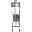 Vestil Partially Stainless Steel Portable DC Powered Hefti-Lift 44 In. x 68 In. 880 Lb. Capacity Silver - HYD-10-DC-SS