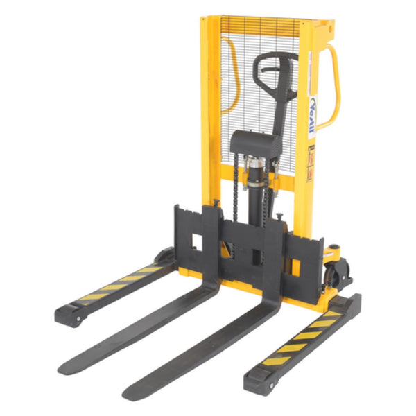 Vestil Stacker Manual Pump 3 - 35 In. 2,000 Lb. Capacity Black / Yellow - VHPS-2000-AA-35
