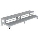 Vestil Stainless Steel Adjustable Step Mate Stand 2 Step 22-7/8 In. x 71-3/4 In. x 15-1/4 In. 500 Lb. Capacity Silver - ASP-72-SS