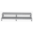 Vestil Stainless Steel Adjustable Step Mate Stand 2 Step 22-7/8 In. x 71-3/4 In. x 15-1/4 In. 500 Lb. Capacity Silver - ASP-72-SS