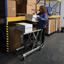 Vestil Stainless Steel Hydraulic Cart 19-1/2 In. x 31-1/2 In. 550 Lb. Capacity Silver - CART-550-SS