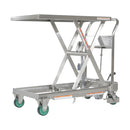 Vestil Stainless Steel Hydraulic Cart 19-1/2 In. x 31-1/2 In. 550 Lb. Capacity Silver - CART-550-SS