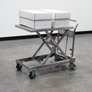 Vestil Stainless Steel Hydraulic Cart 19-1/2 In. x 31-1/2 In. 550 Lb. Capacity Silver - CART-550-SS