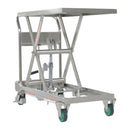 Vestil Stainless Steel Hydraulic Cart 19-1/2 In. x 31-1/2 In. 550 Lb. Capacity Silver - CART-550-SS