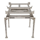 Vestil Stainless Steel Intermediate Bulk Container Tilt Stand with Fork Pockets and Adjustable Legs 49-3/4 In. x 50-1/2 In. 4400 Lb. Capacity Silver - IBC-TLT-FPL-SS