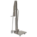 Vestil Stainless Steel Manual Work Positioner 34 In. x 24-1/2 In. x 76 In. 440 Lb. Capacity Silver - MWP-440-M-SS