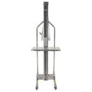Vestil Stainless Steel Manual Work Positioner 34 In. x 24-1/2 In. x 76 In. 440 Lb. Capacity Silver - MWP-440-M-SS