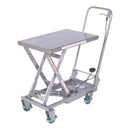 Vestil Stainless Steel Scissor Cart 17-3/4 In. x 27-5/8 In. 300 Lb. Capacity Silver - CART-300-SS3